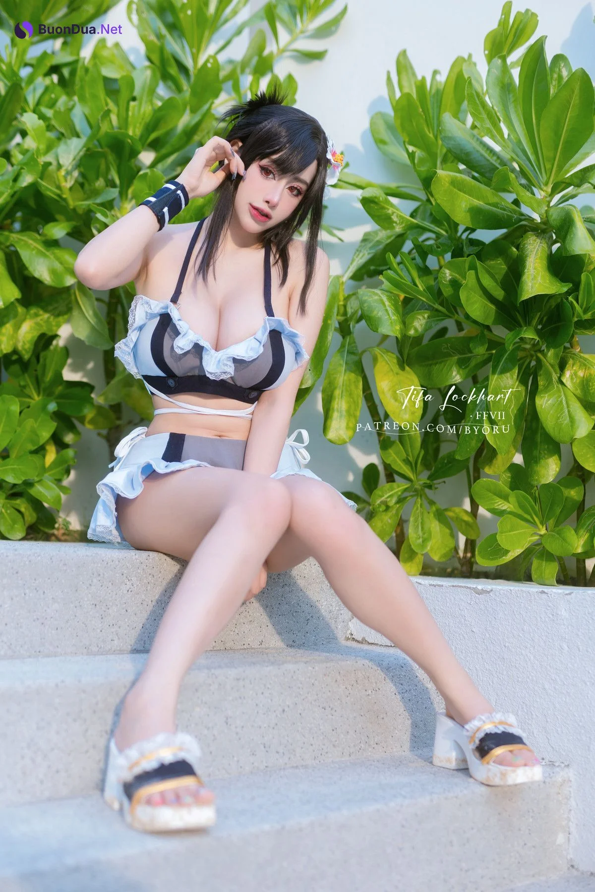 Cosplay 日本性感萝莉Byoru Tifa FF7r Bikini - Photo 18