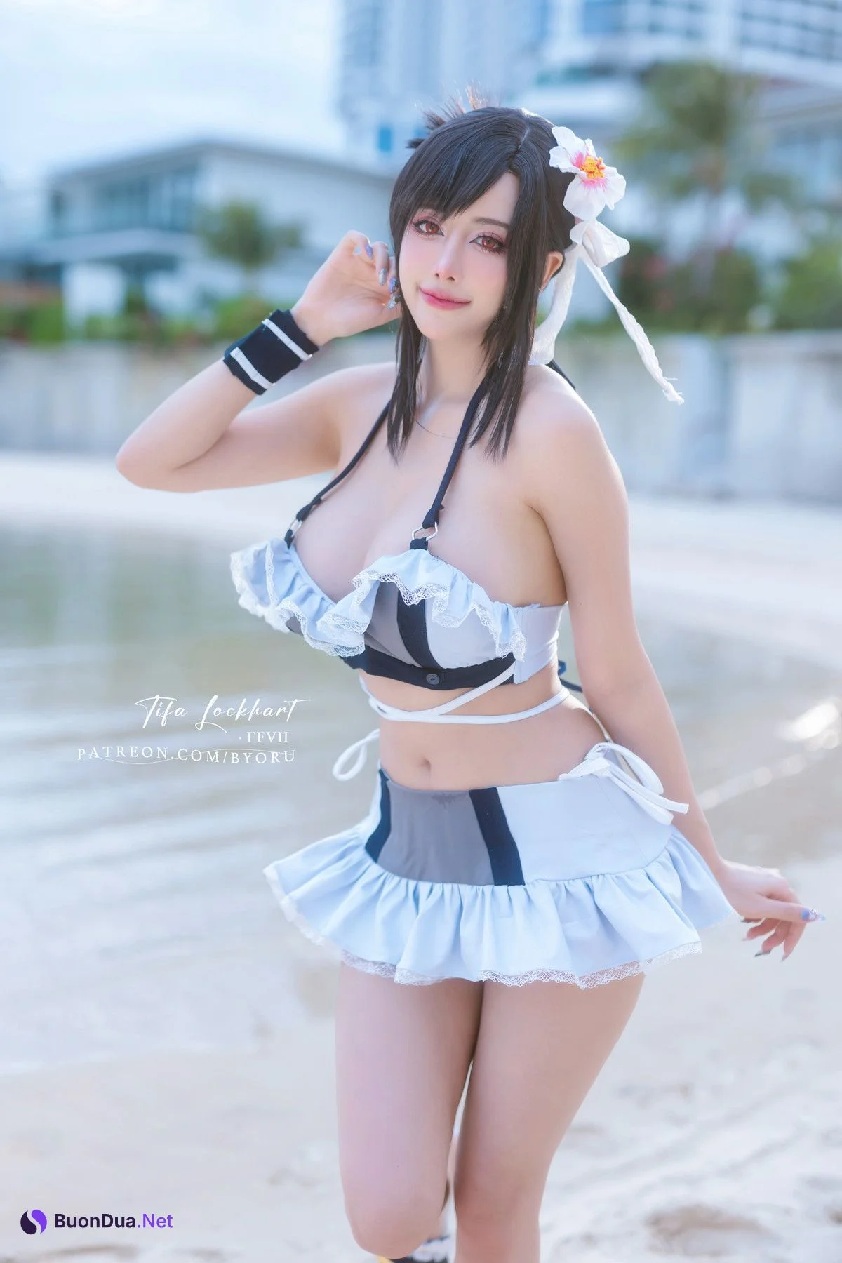 Cosplay 日本性感萝莉Byoru Tifa FF7r Bikini - Photo 2