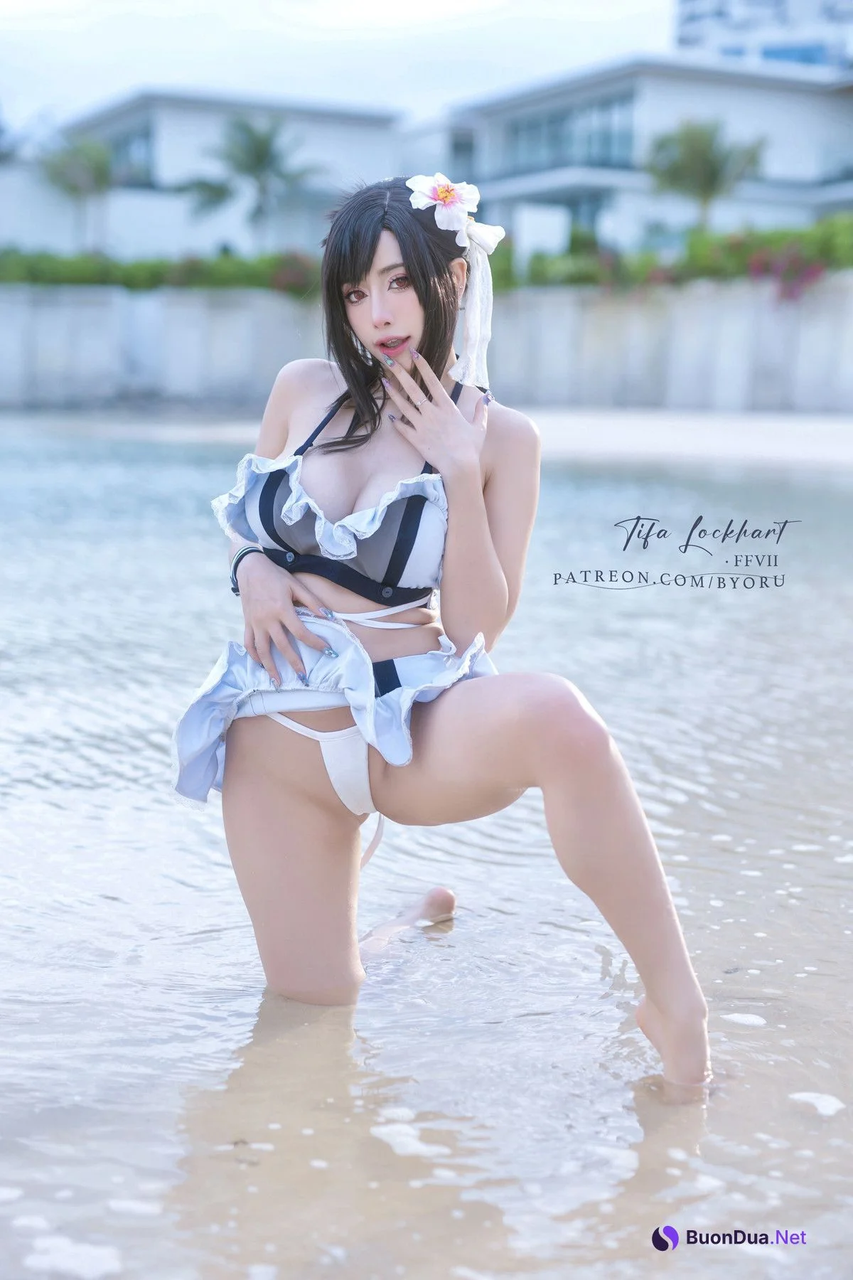Cosplay 日本性感萝莉Byoru Tifa FF7r Bikini - Photo 3