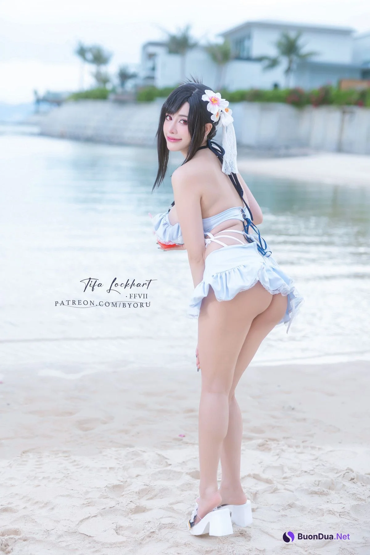 Cosplay 日本性感萝莉Byoru Tifa FF7r Bikini - Photo 5