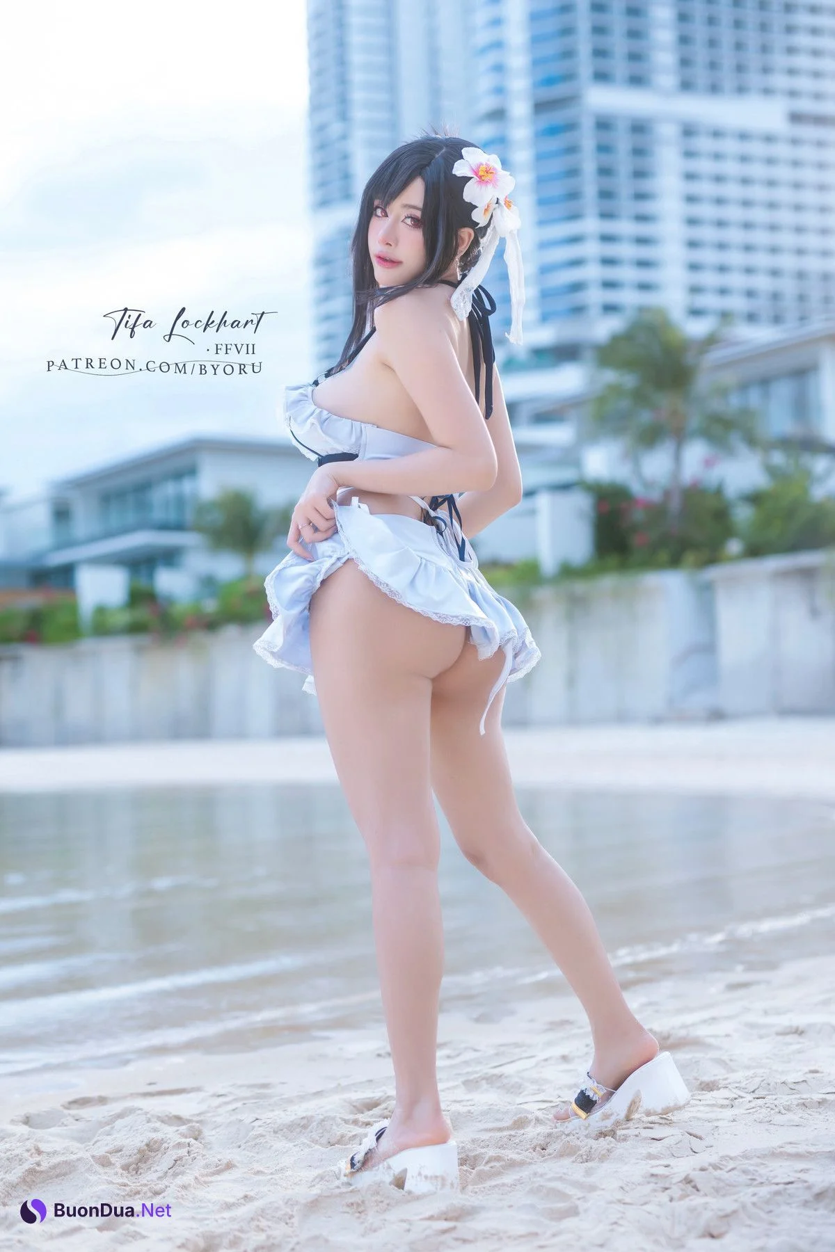 Cosplay 日本性感萝莉Byoru Tifa FF7r Bikini - Photo 7