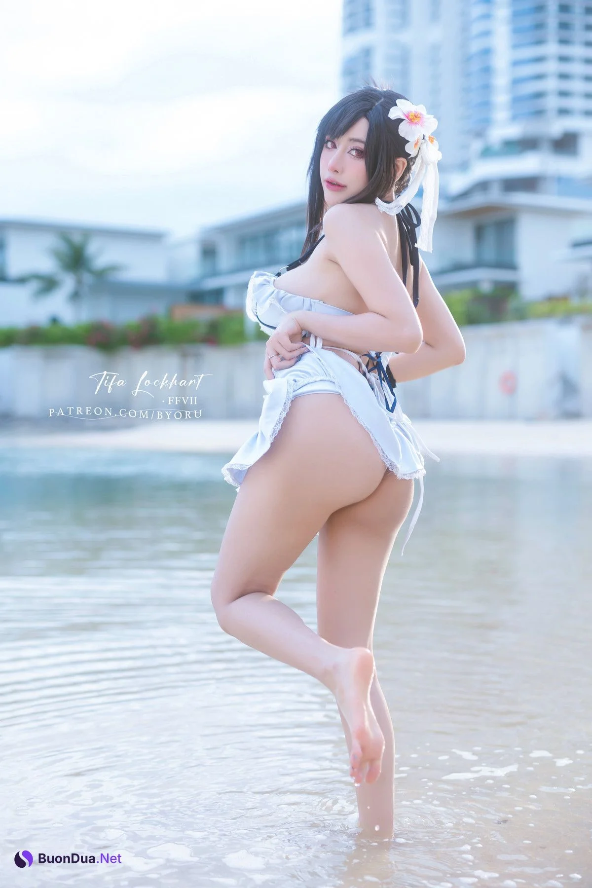 Cosplay 日本性感萝莉Byoru Tifa FF7r Bikini - Photo 9