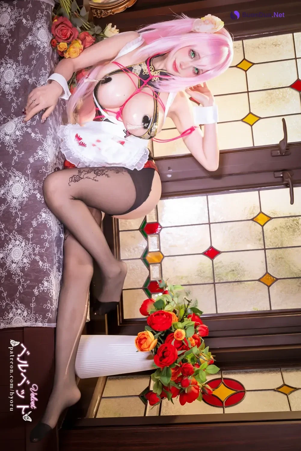 Cosplay 日本性感萝莉Byoru – Velvet Maid Nikke 薇尔维特女仆 - รูปภาพ 5