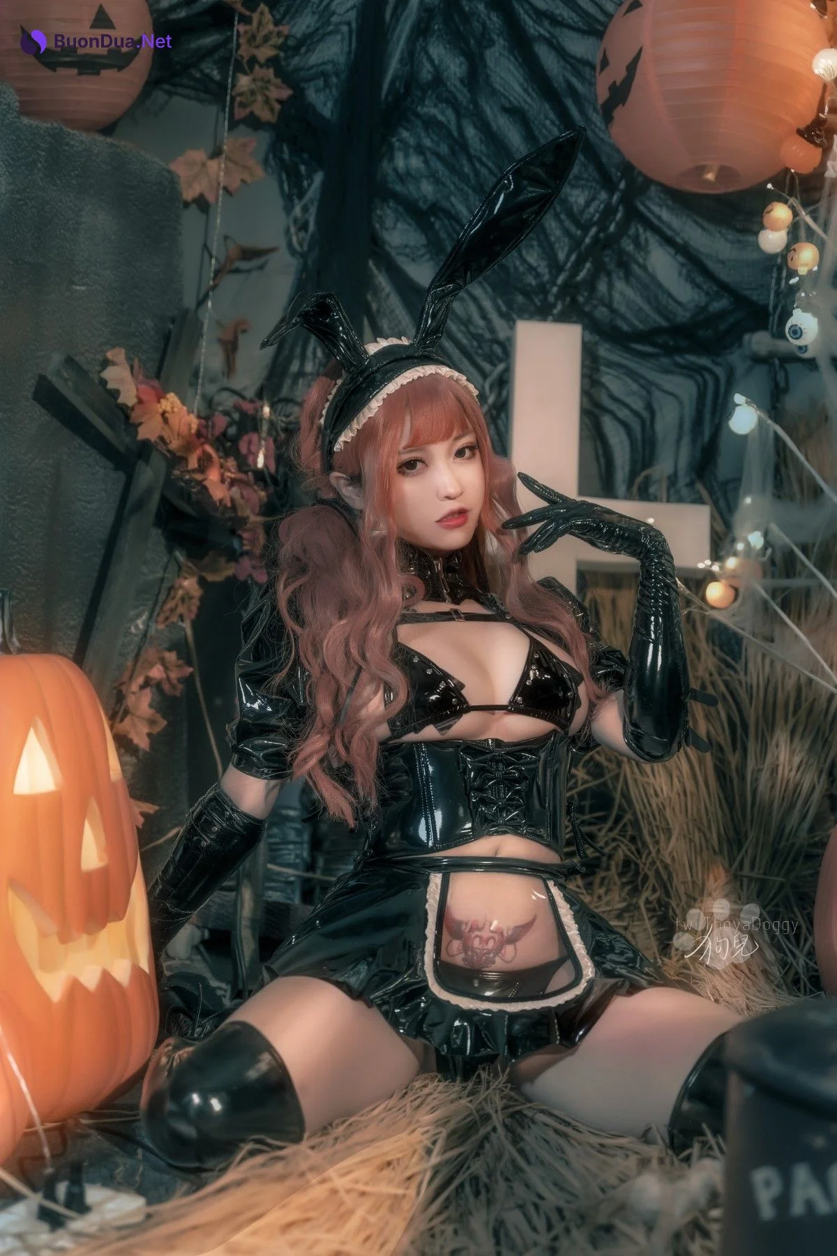 Cosplay 奇行家狗崽 漆皮兔女仆 - Photo 10