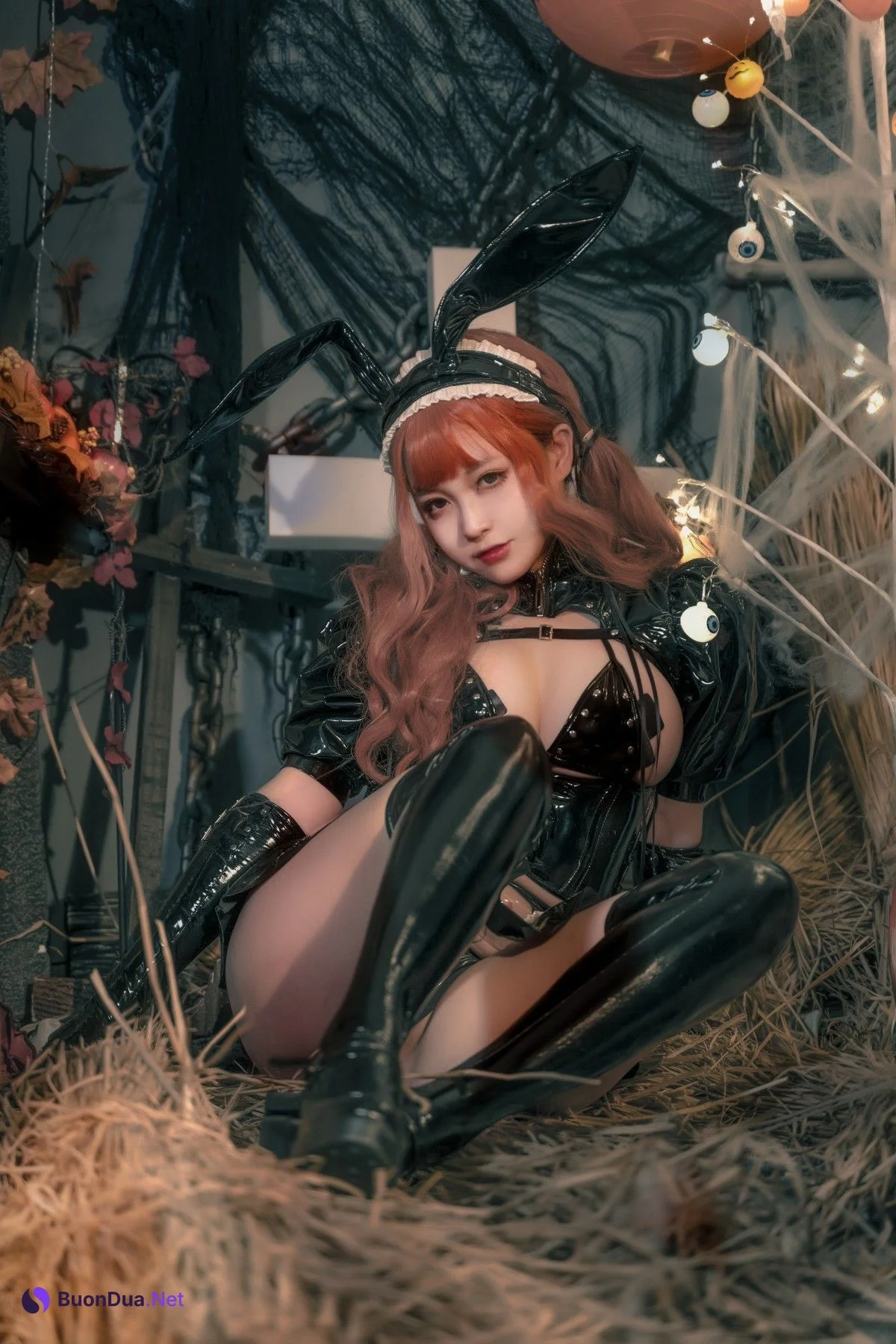 Cosplay 奇行家狗崽 漆皮兔女仆 - Photo 11