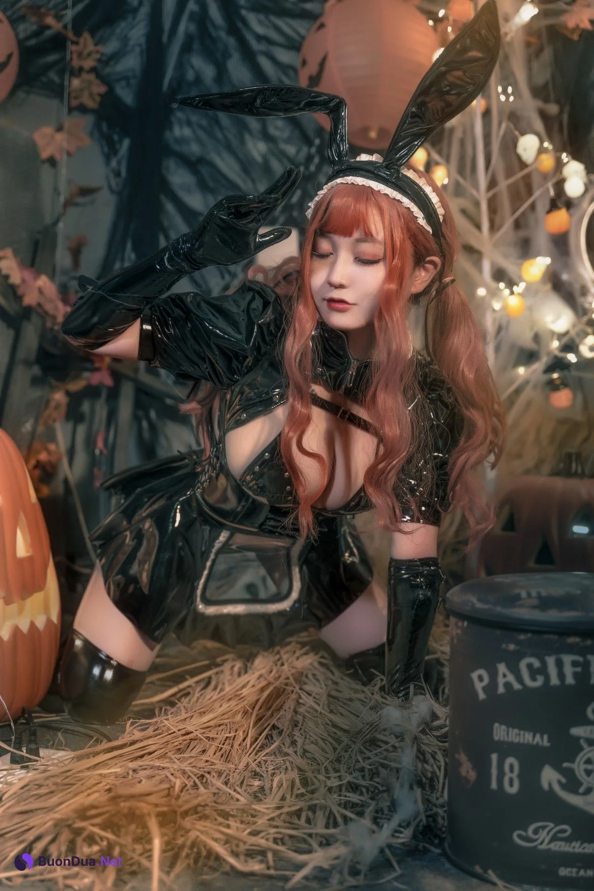 Cosplay 奇行家狗崽 漆皮兔女仆 - Photo 16