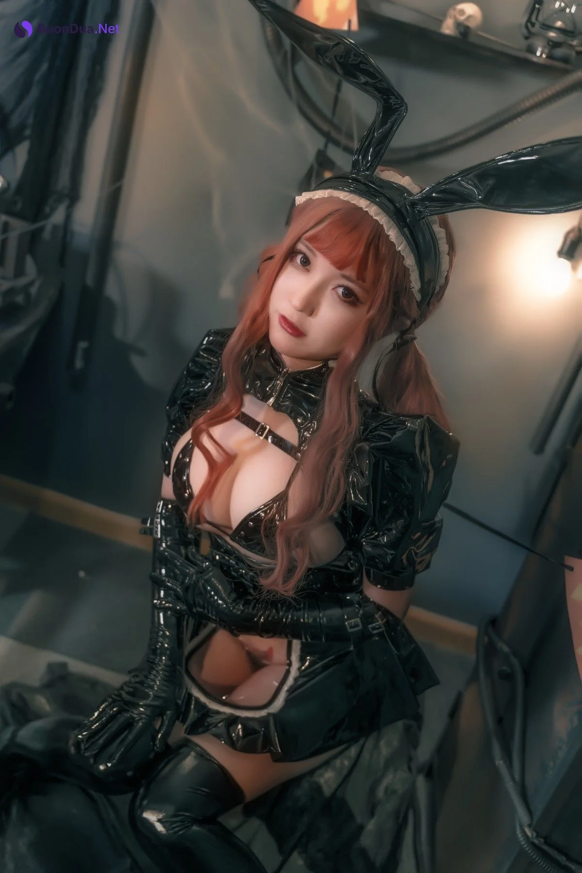 Cosplay 奇行家狗崽 漆皮兔女仆 - Photo 18