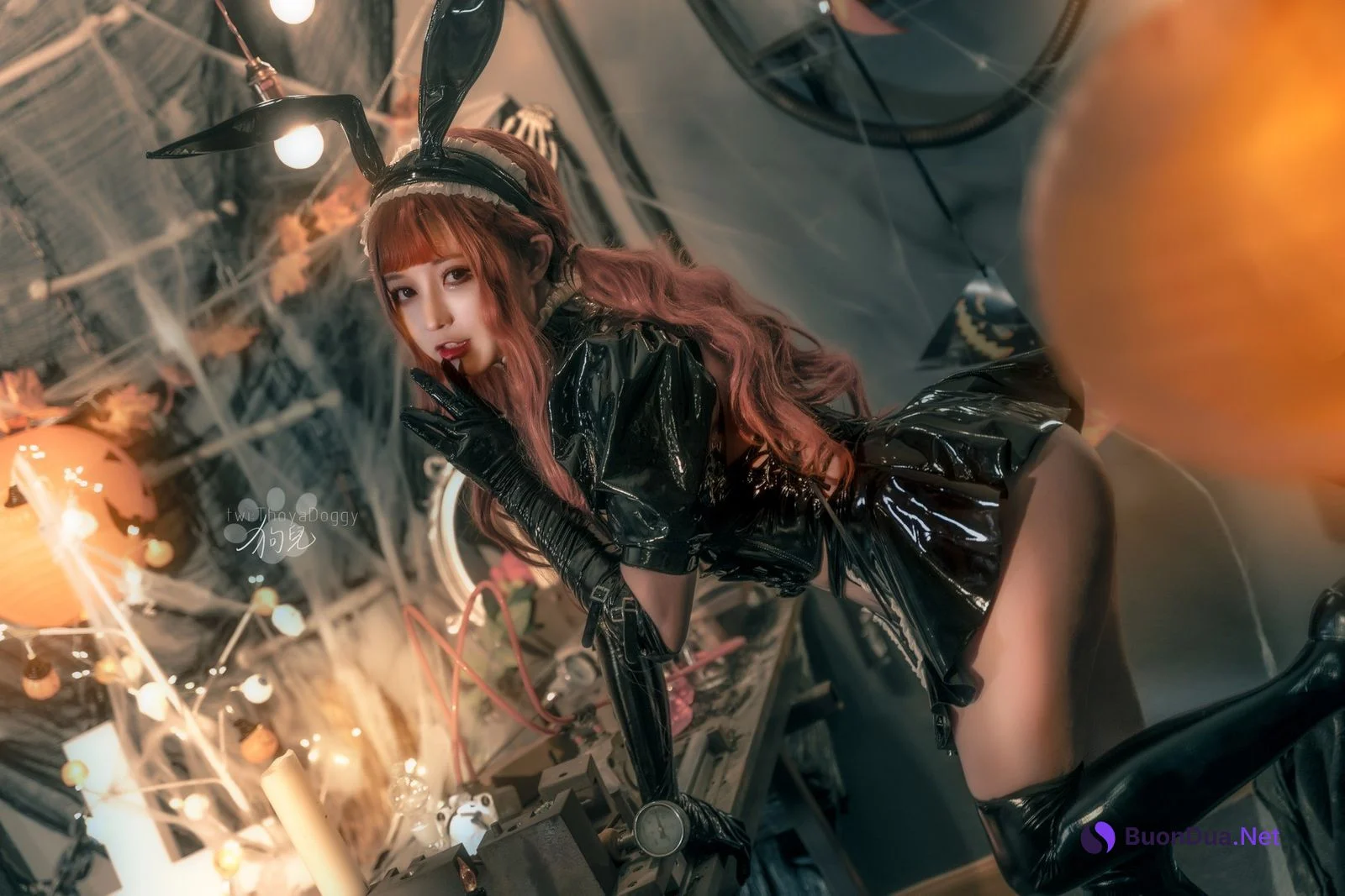 Cosplay 奇行家狗崽 漆皮兔女仆 - Photo 6