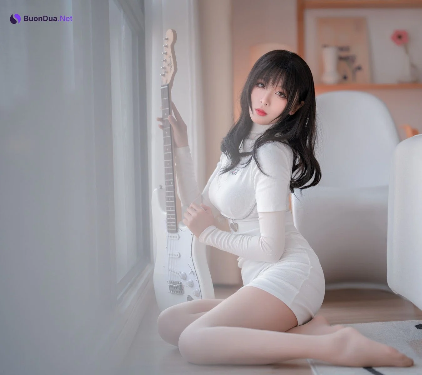 Cosplay 轩萧学姐 吉他妹妹肉丝 - Photo 6