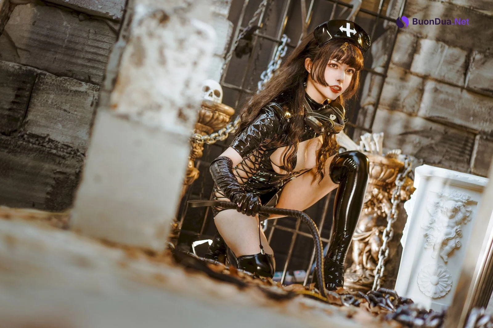 Cosplay 夏小秋秋秋 黑暗护士 - Photo 8