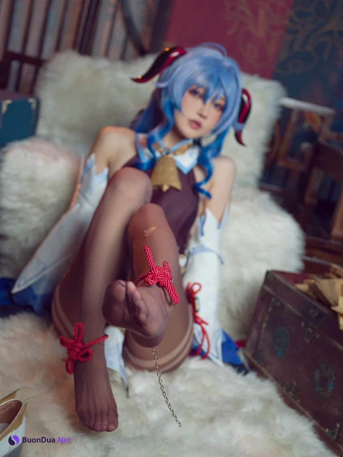 阿包也是兔娘 Cosplay 舰长 原神甘雨 - Photo 11