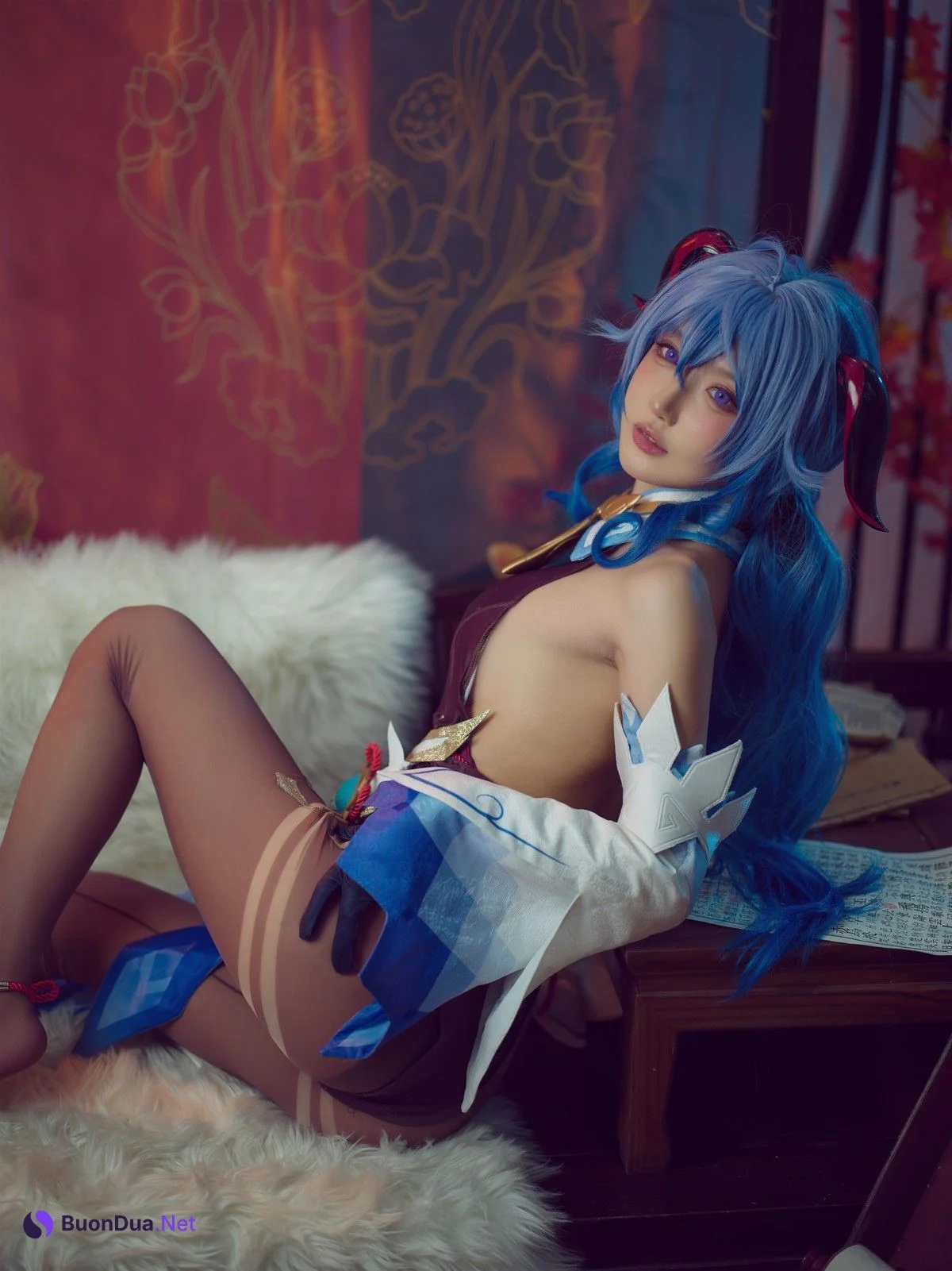 阿包也是兔娘 Cosplay 舰长 原神甘雨 - Photo 14