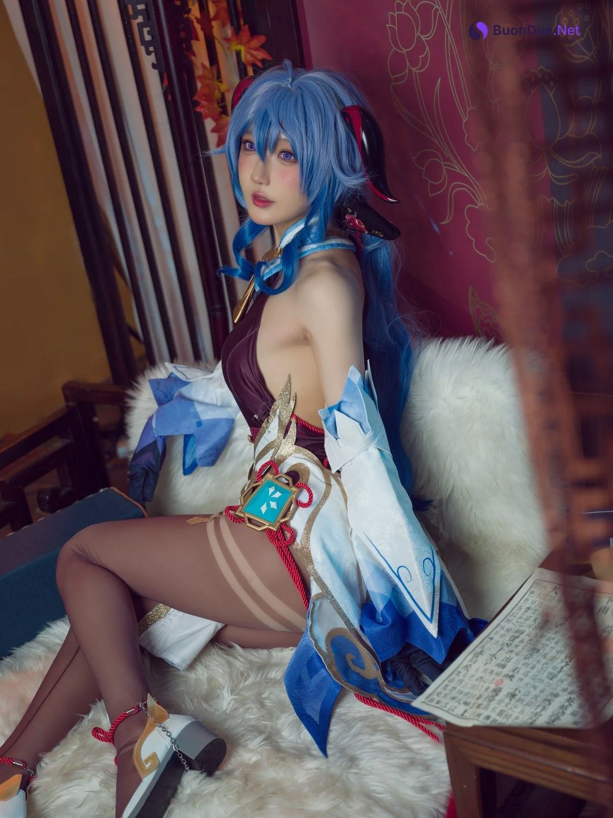 阿包也是兔娘 Cosplay 舰长 原神甘雨 - Photo 4