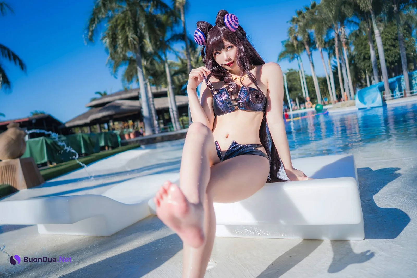 Cosplay 墨玉 紫式部泳装 - Photo 10
