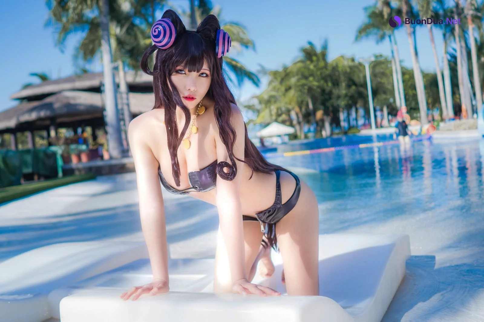 Cosplay 墨玉 紫式部泳装 - Photo 3