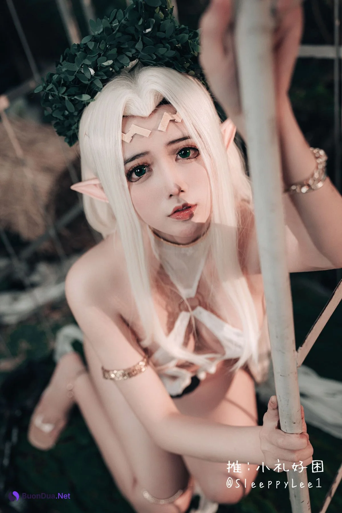 小礼好困 Cosplay 白精灵 - Photo 6