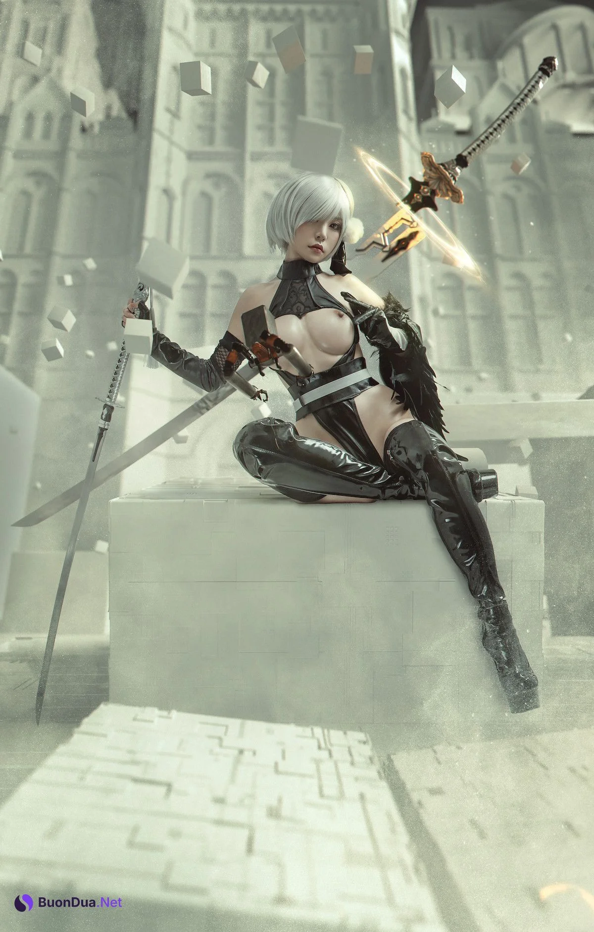 爆机少女喵小吉 Cosplay 尼尔机械纪元-人形兵器 - Photo 8