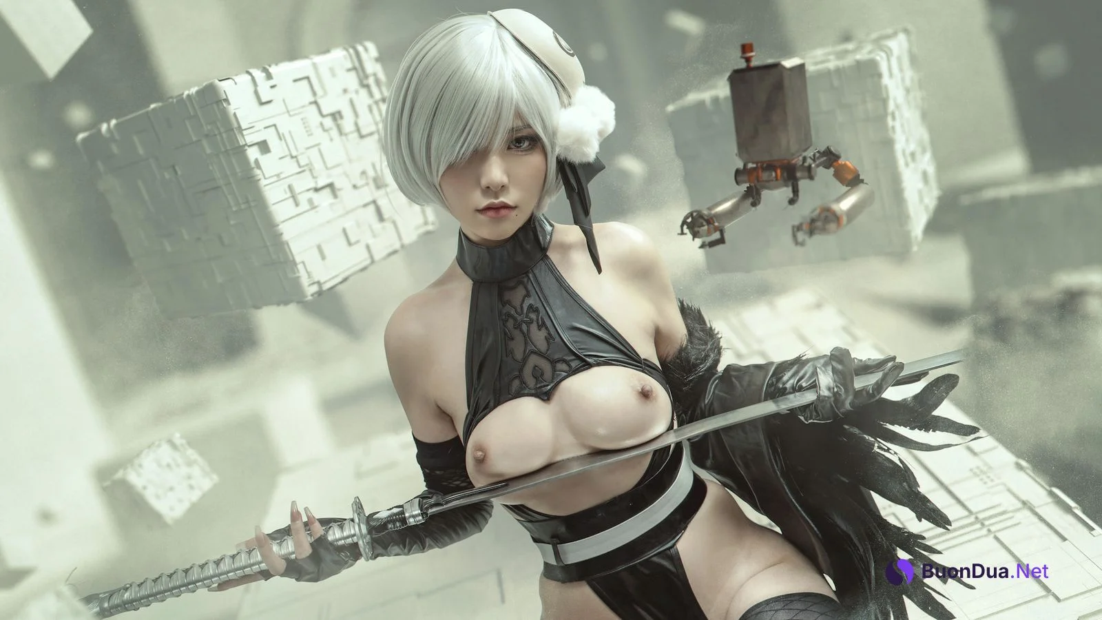 爆机少女喵小吉 Cosplay 尼尔机械纪元-人形兵器 - Photo 9