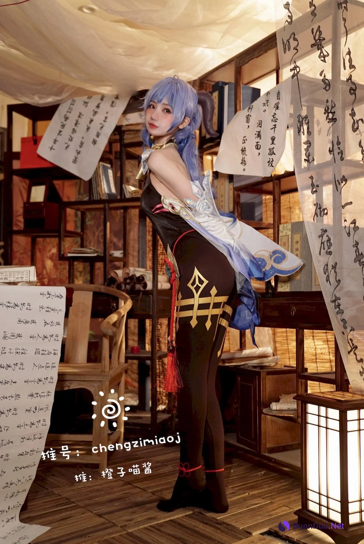 Cosplay 橙子喵酱 Chengzimiaoj 甘雨 艾米莉亚 - Photo 3