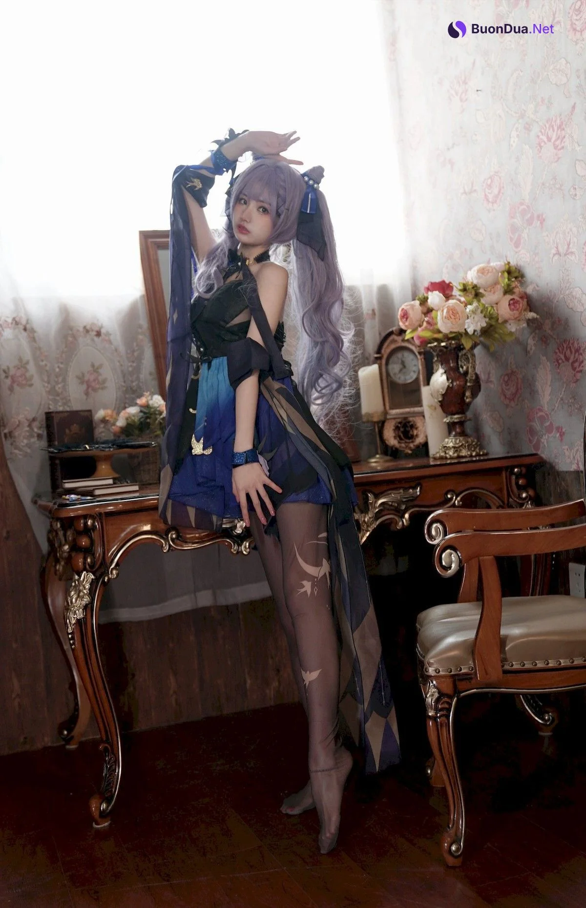 Cosplay 橙子喵酱 Chengzimiaoj 刻晴 Keqing - Photo 4