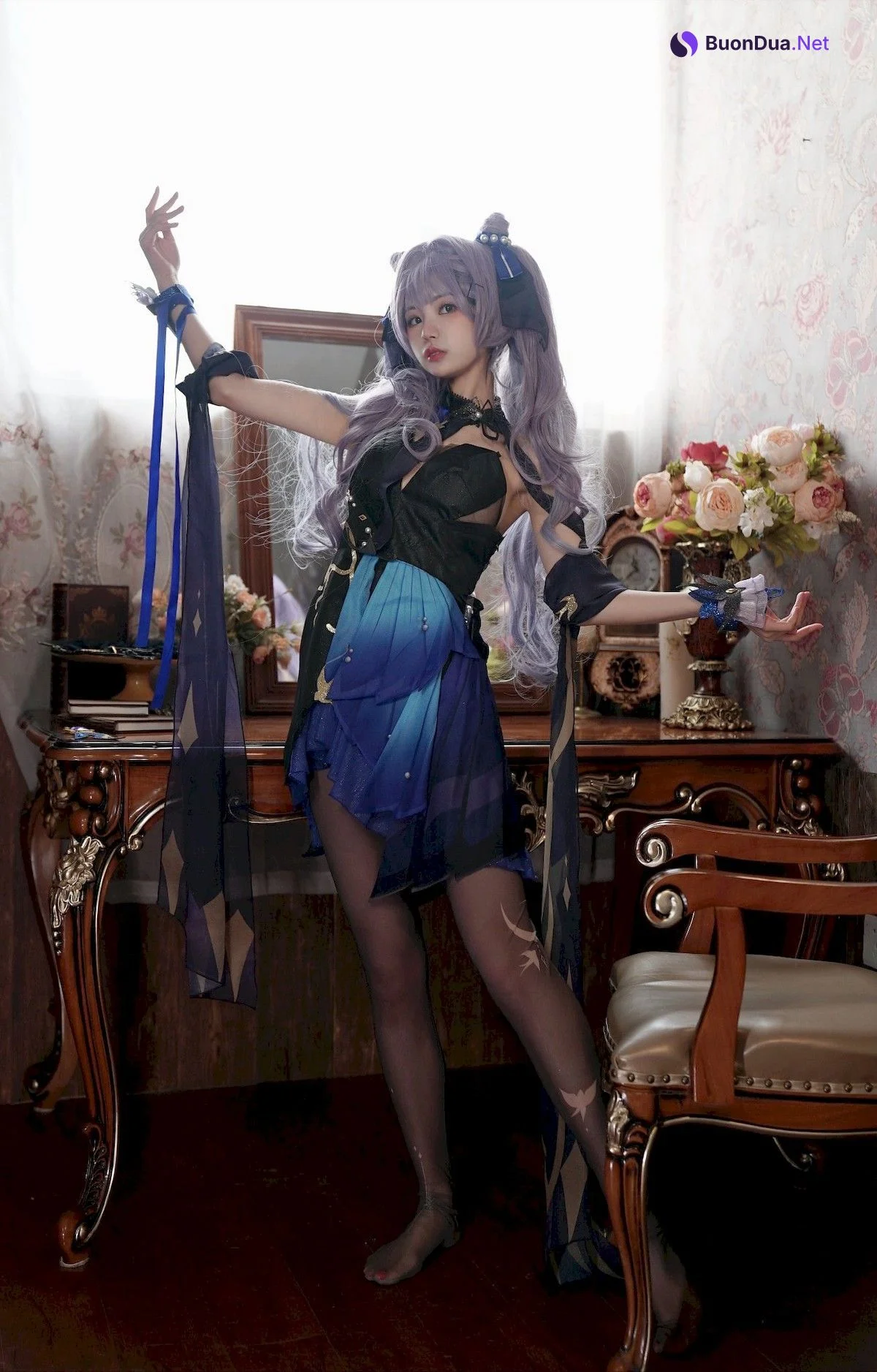 Cosplay 橙子喵酱 Chengzimiaoj 刻晴 Keqing - Photo 5