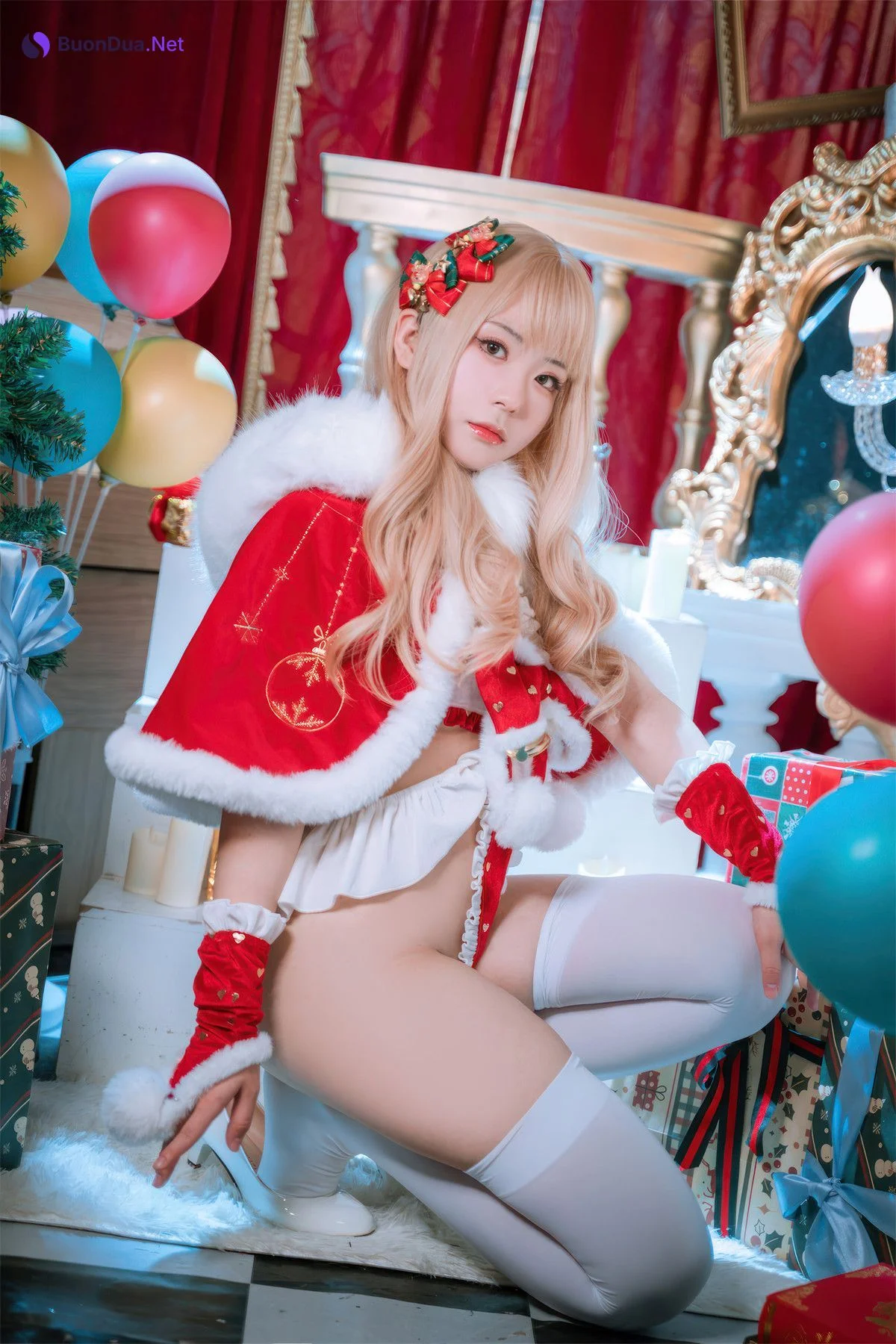 Cosplay 虎森森 圣诞精灵 Christmas - Photo 10