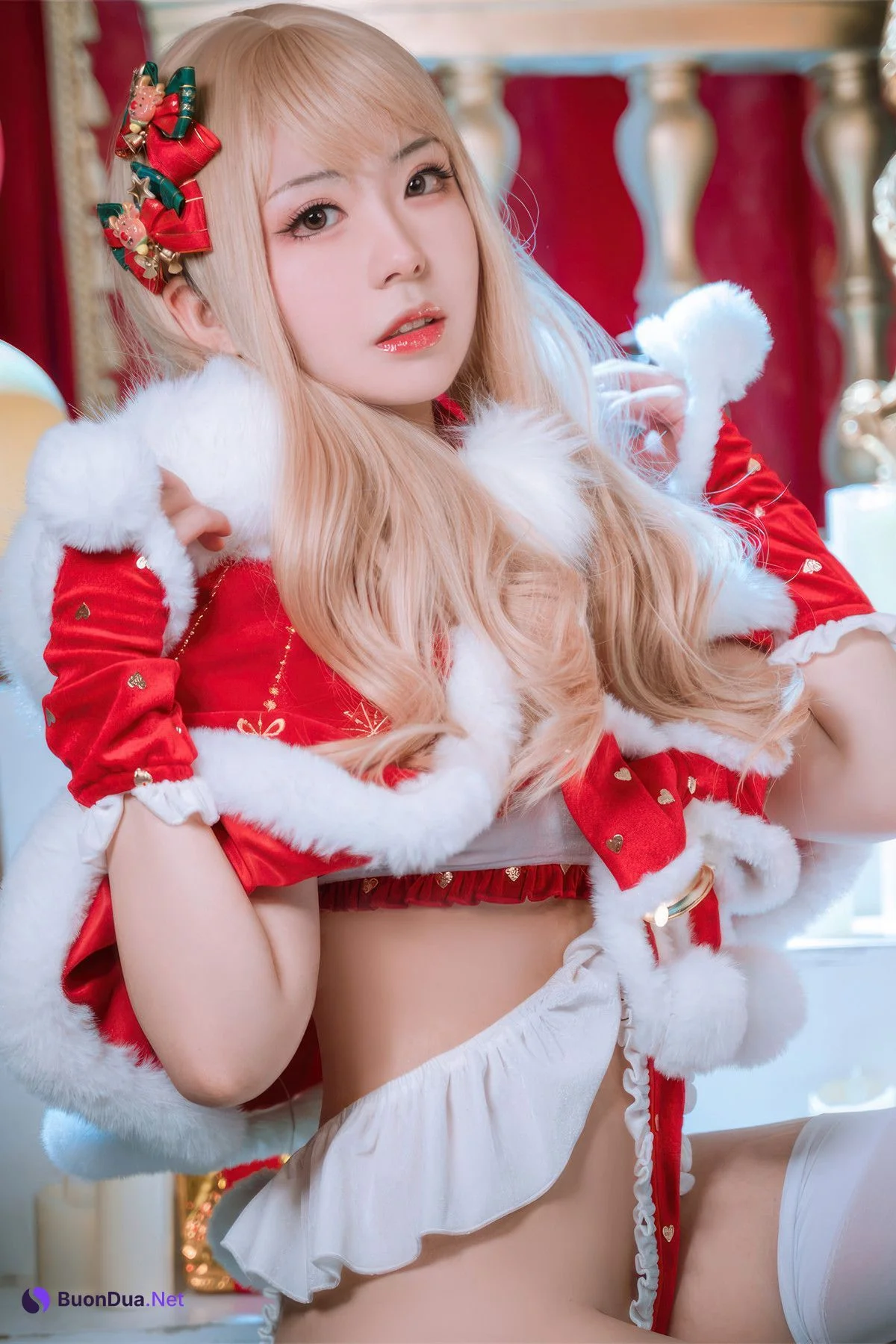 Cosplay 虎森森 圣诞精灵 Christmas - Photo 12
