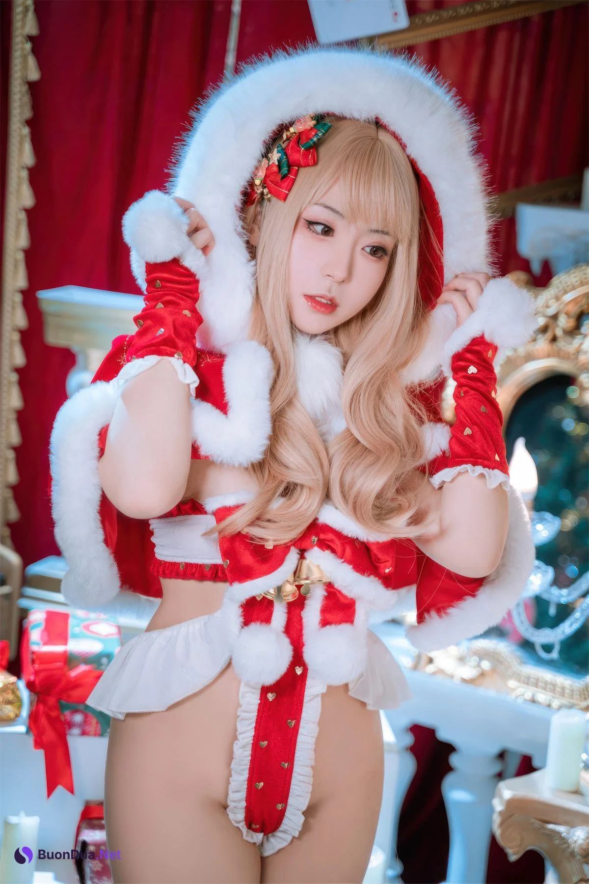 Cosplay 虎森森 圣诞精灵 Christmas - Photo 15