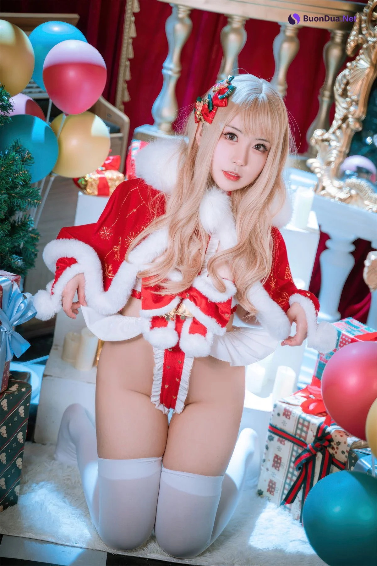 Cosplay 虎森森 圣诞精灵 Christmas - Photo 18
