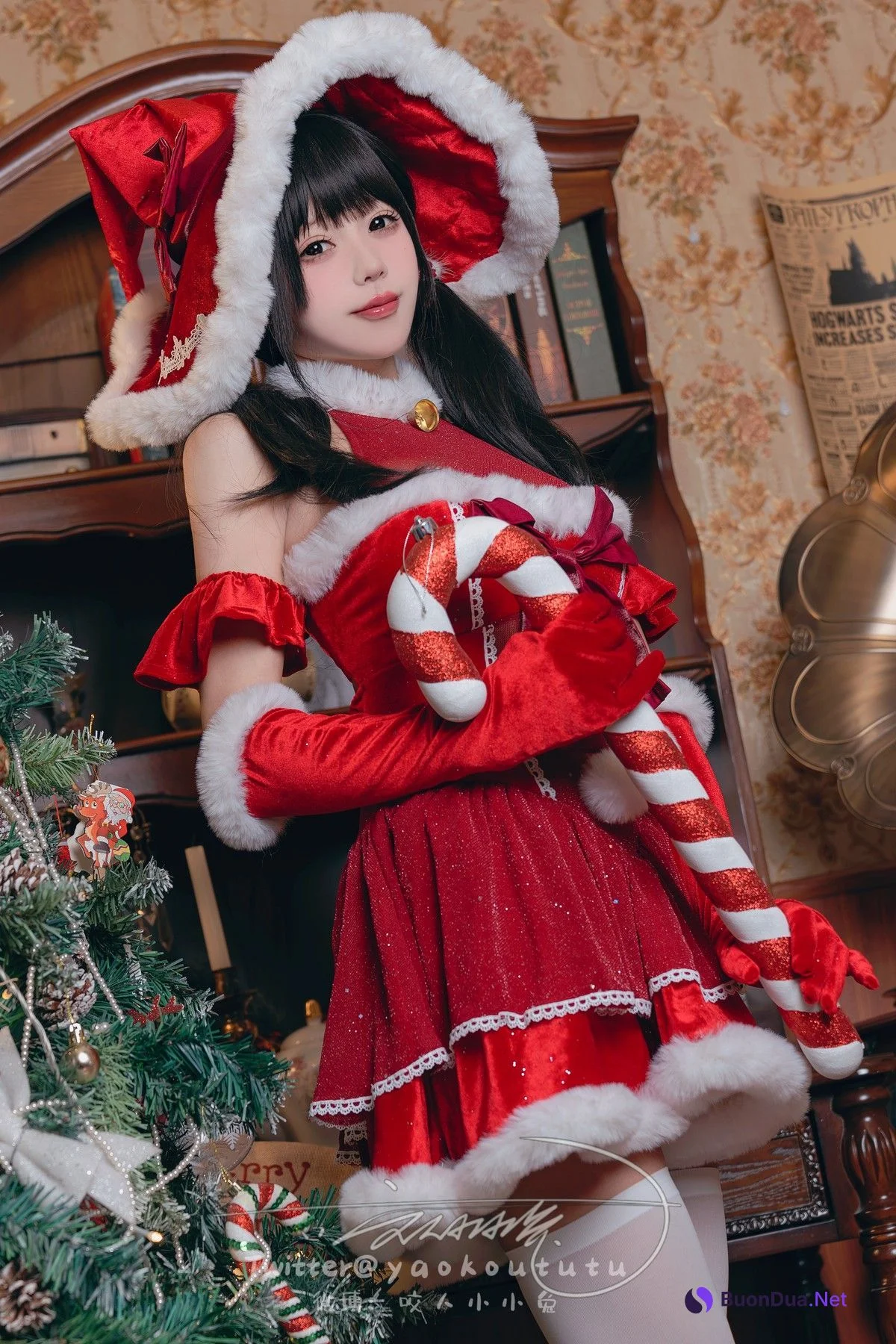 Cosplay 黏黏团子兔 魔女圣诞夜 Christmas Eve Set.01 - Photo 4