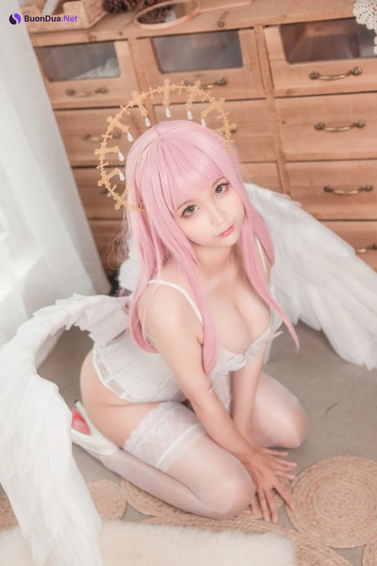 Cosplay 蠢沫沫 Chunmomo 沫沫真爱版 天使本-光天使 - Photo 8