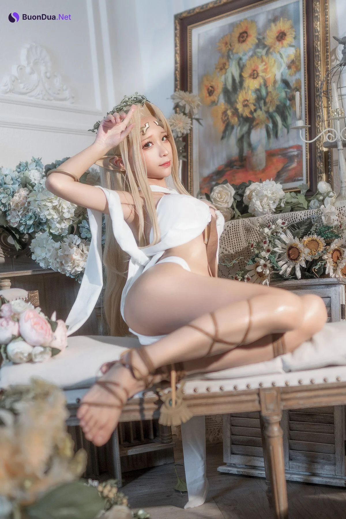 Cosplay 蠢沫沫Chunmomo 白精灵3套 Set.01 - Photo 14