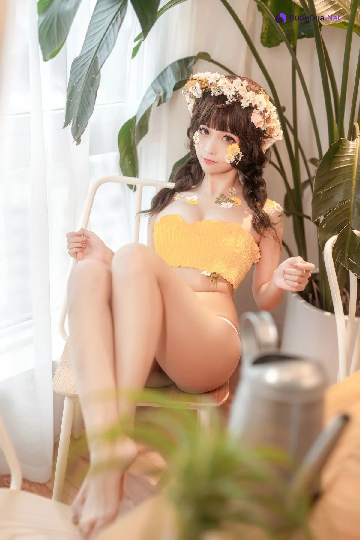 Cosplay 蠢沫沫Chunmomo 《尖耳国度》花精灵 - 写真 14