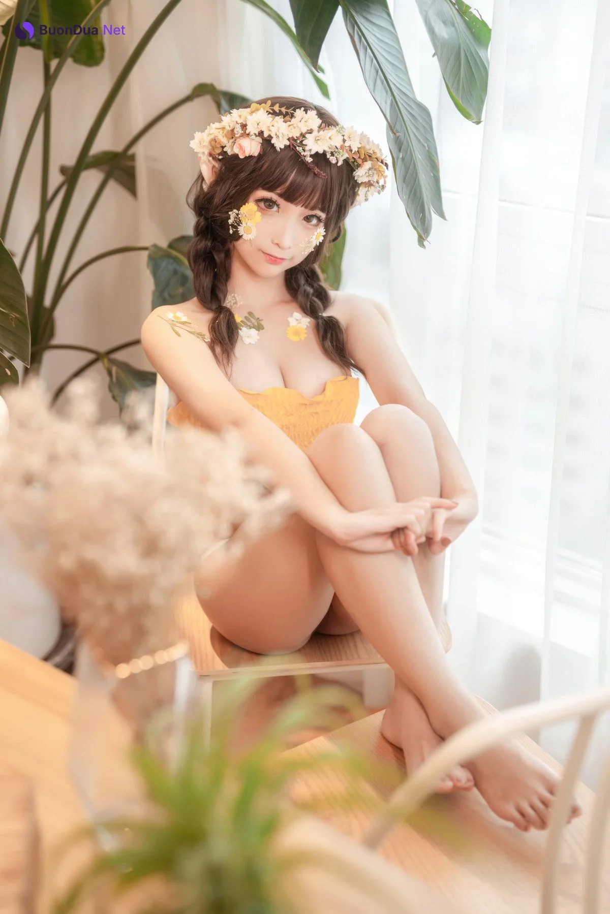 Cosplay 蠢沫沫Chunmomo 《尖耳国度》花精灵 - 写真 15