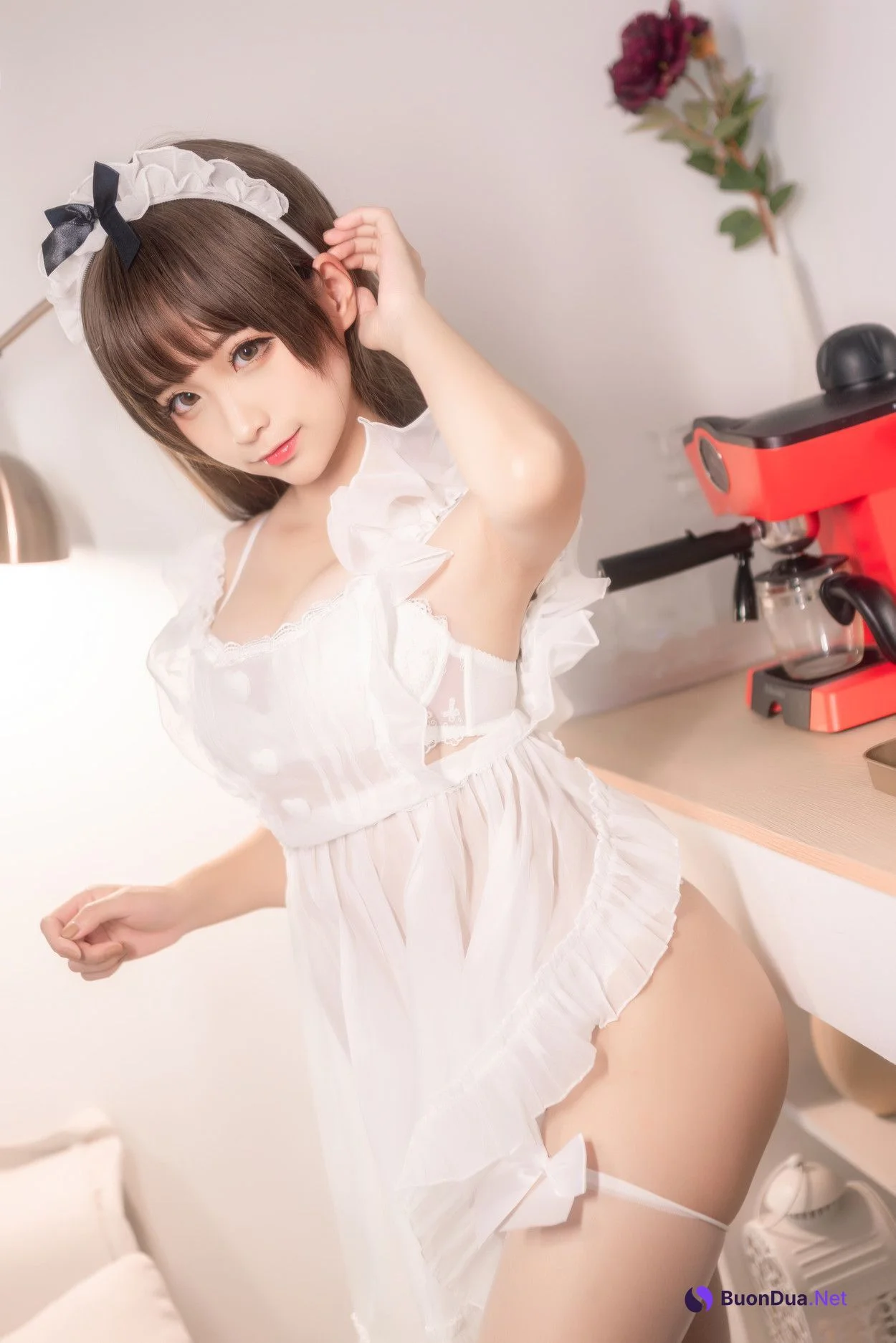 Cosplay 蠢沫沫Chunmomo 沫沫真爱版 内衣围裙 - Photo 11