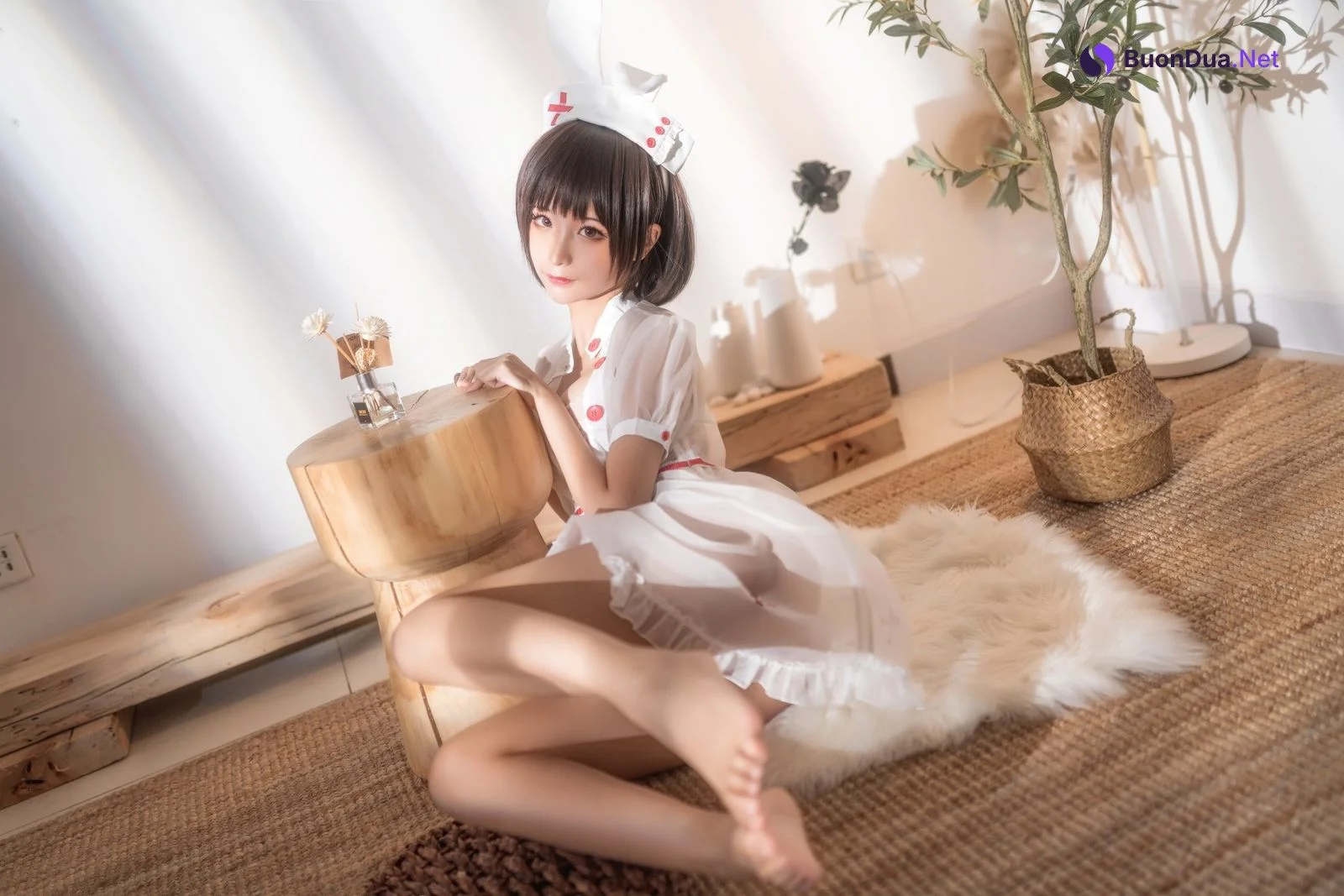 Cosplay 蠢沫沫 Chunmomo 透明护士 - Photo 12