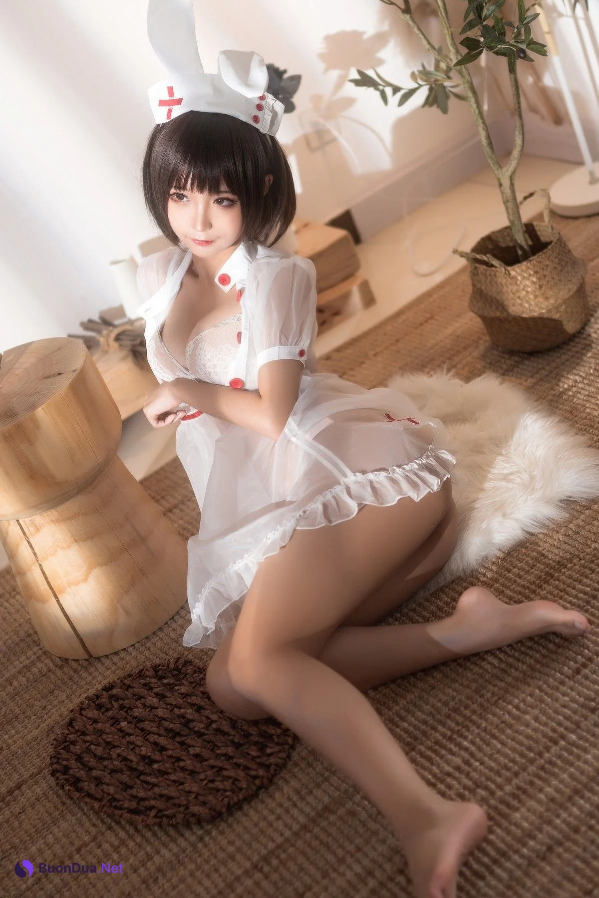 Cosplay 蠢沫沫 Chunmomo 透明护士 - Photo 16