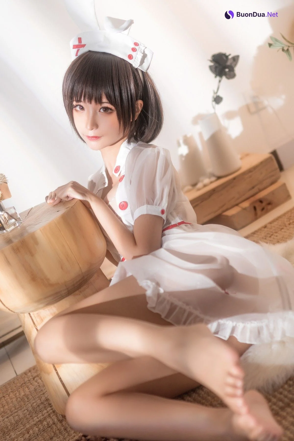 Cosplay 蠢沫沫 Chunmomo 透明护士 - Photo 17