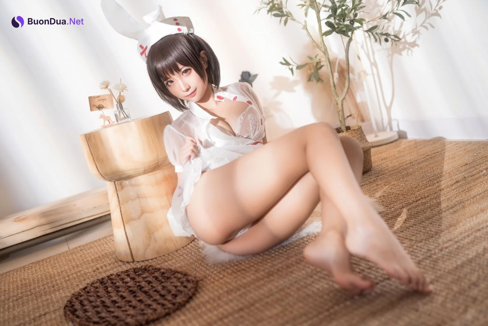 Cosplay 蠢沫沫 Chunmomo 透明护士 - Photo 3