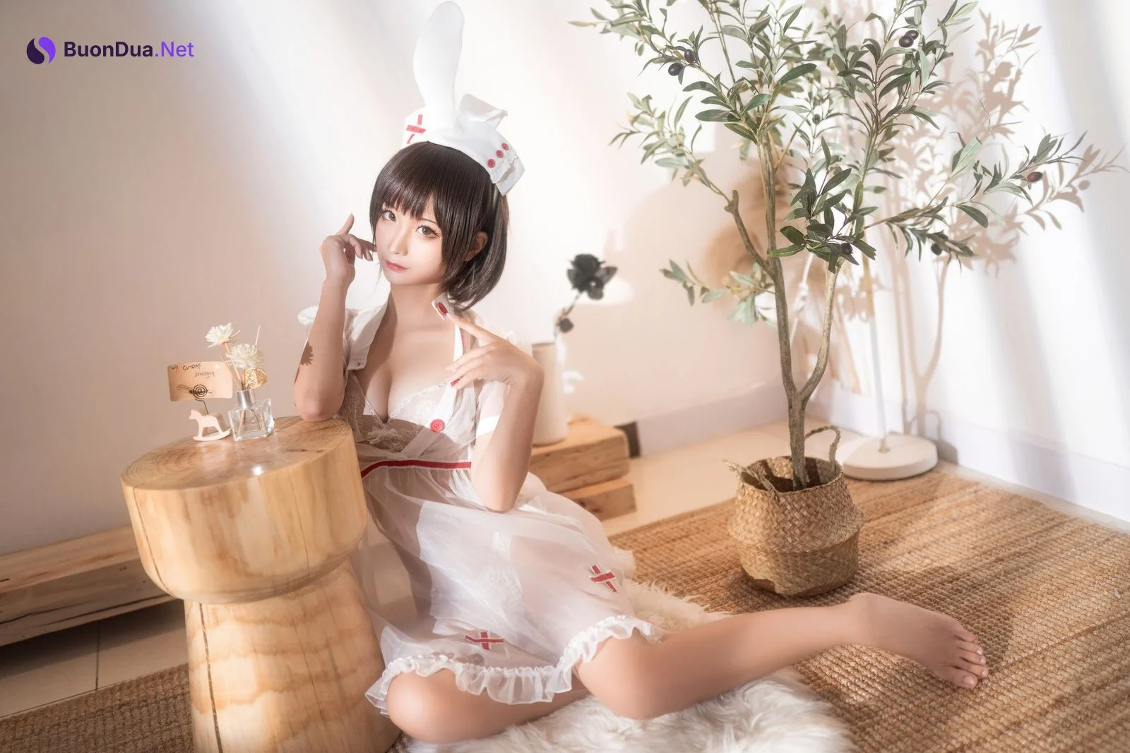 Cosplay 蠢沫沫 Chunmomo 透明护士 - Photo 9
