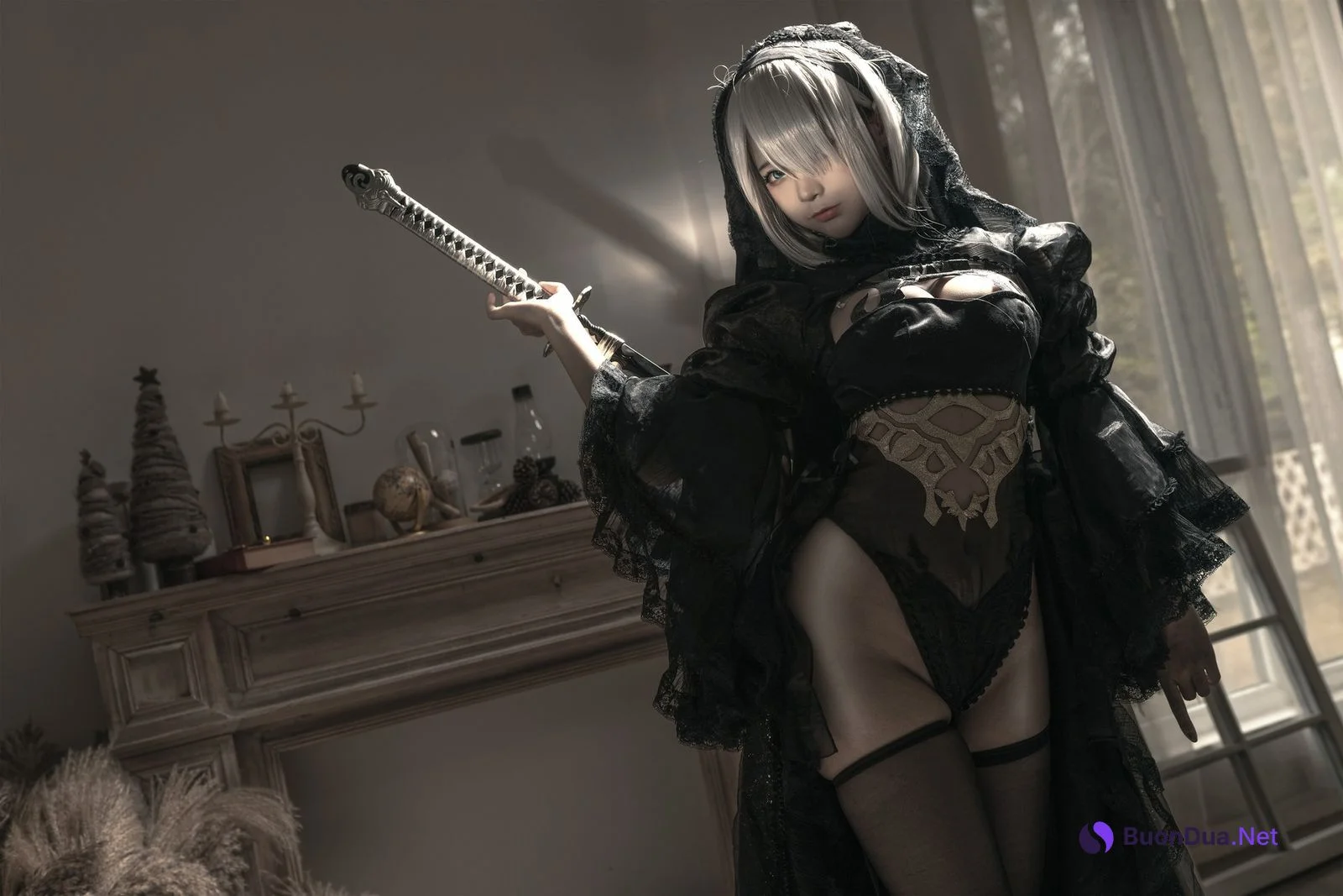 Cosplay 蠢沫沫 Chunmomo 尼尔纪元 黑花嫁 - Photo 13