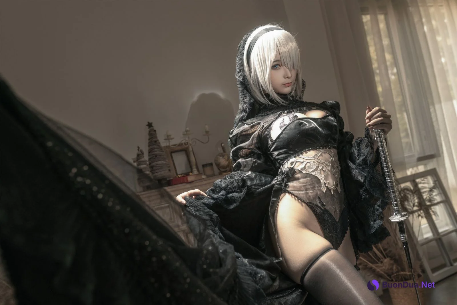Cosplay 蠢沫沫 Chunmomo 尼尔纪元 黑花嫁 - Photo 15