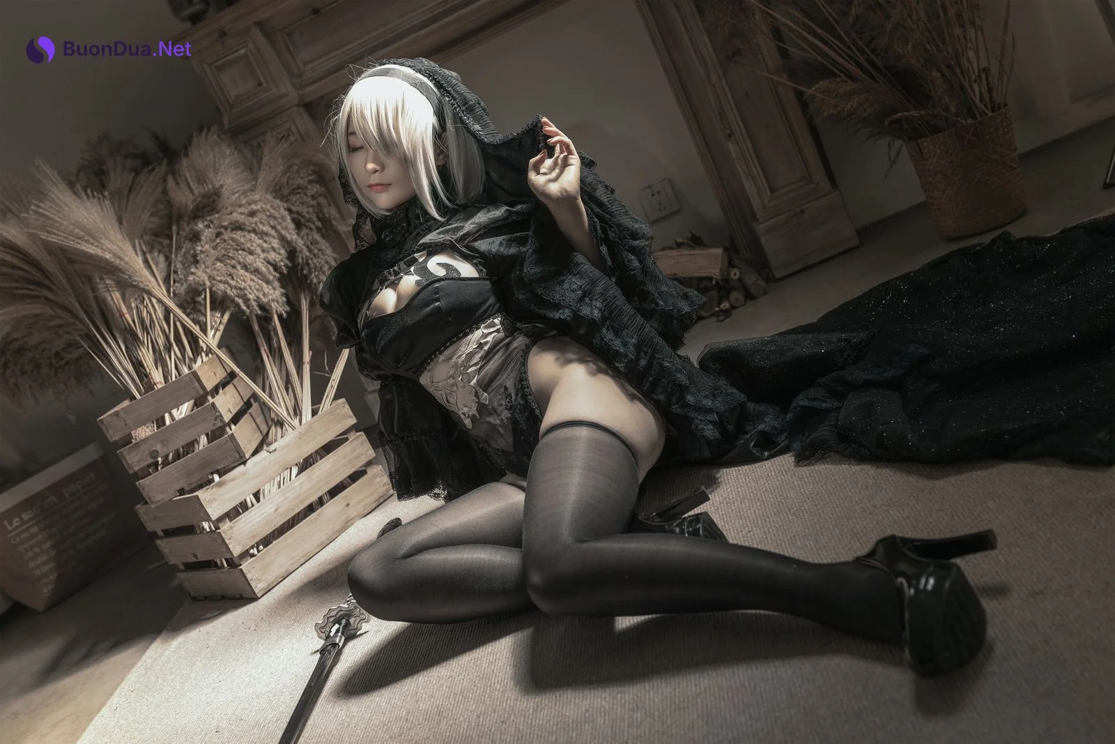 Cosplay 蠢沫沫 Chunmomo 尼尔纪元 黑花嫁 - Photo 17