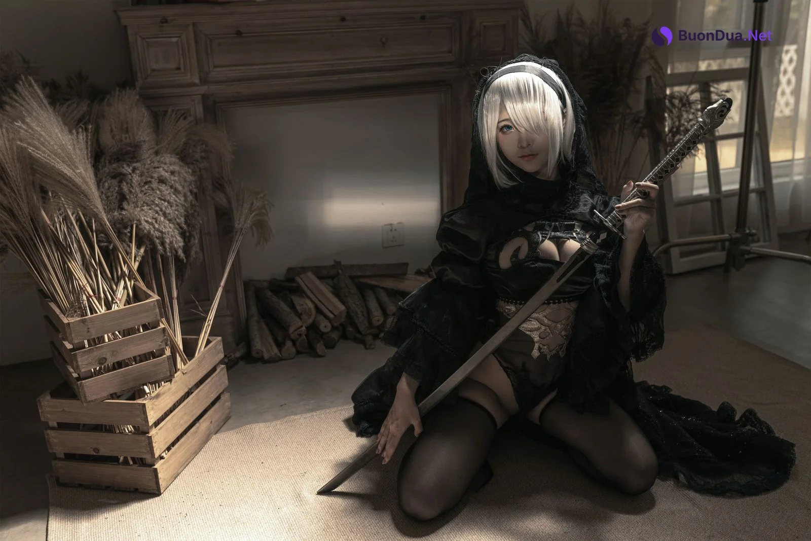 Cosplay 蠢沫沫 Chunmomo 尼尔纪元 黑花嫁 - Photo 2