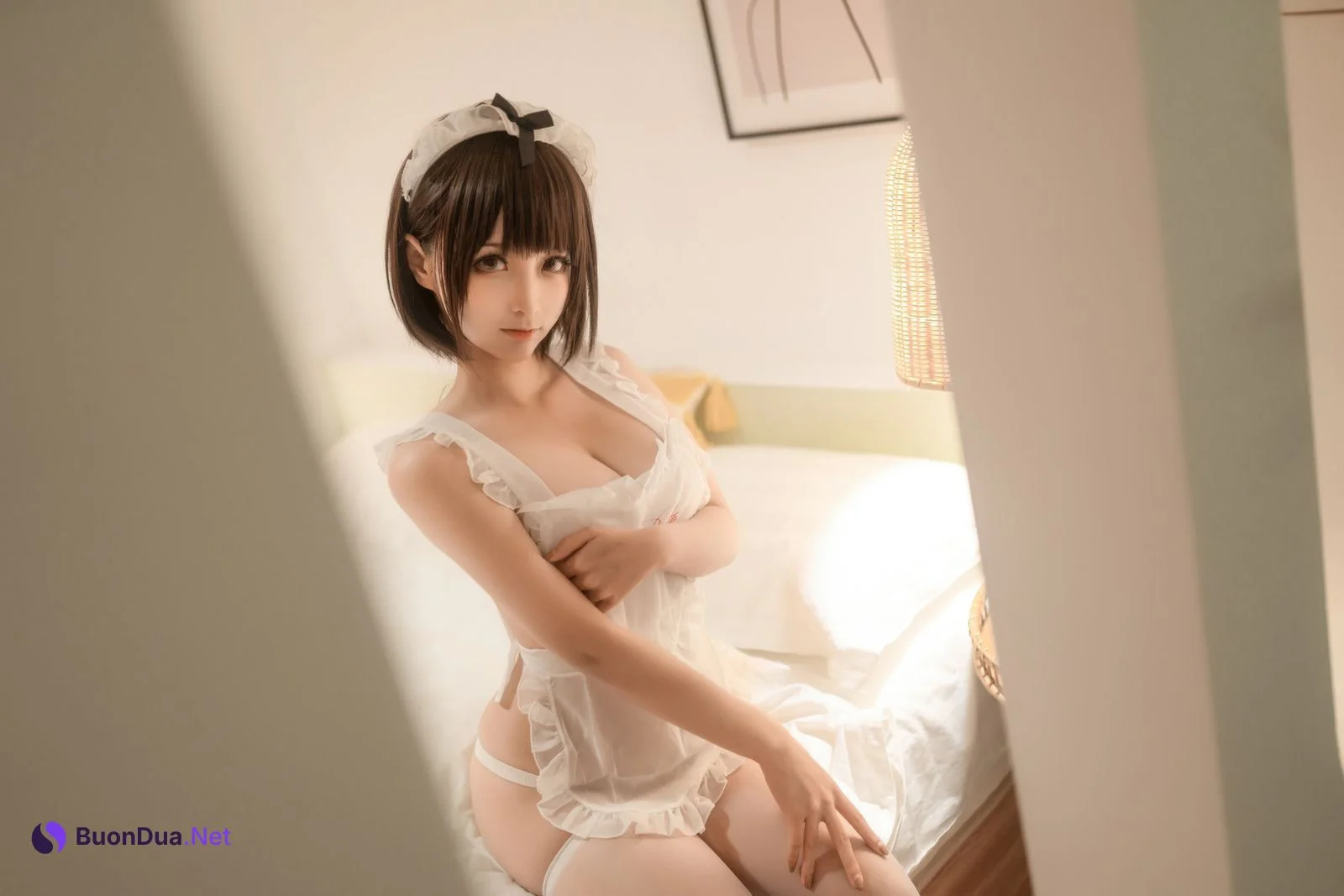 Cosplay 蠢沫沫 Chunmomo 沫沫真爱版 爱心围裙 - Photo 4