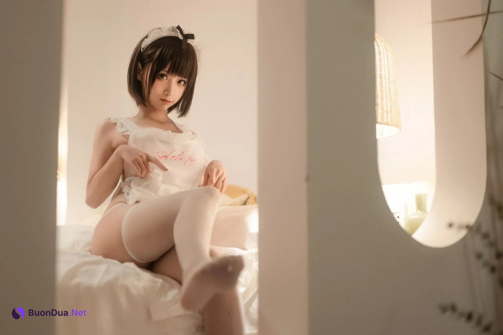 Cosplay 蠢沫沫 Chunmomo 沫沫真爱版 爱心围裙 - Photo 8