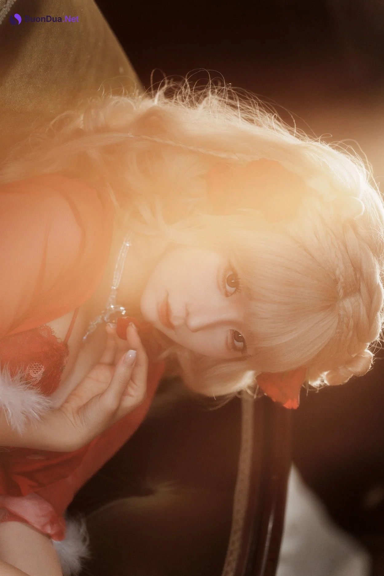 Cosplay 蠢沫沫Chunmomo 黑红纱裙 - Photo 15