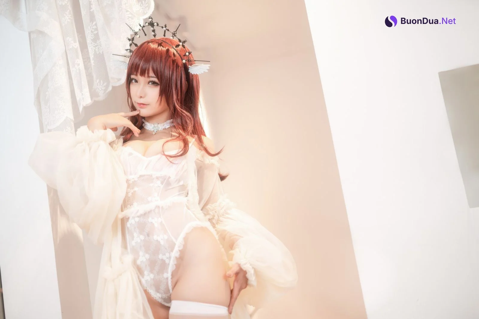 Cosplay 蠢沫沫 Chunmomo 沫沫真爱版 天使本-火天使 - Photo 17