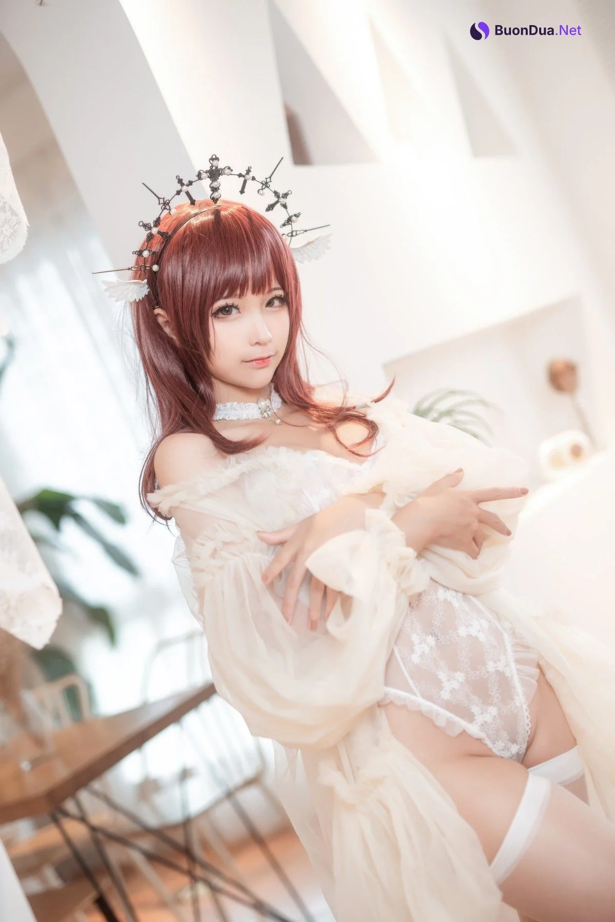 Cosplay 蠢沫沫 Chunmomo 沫沫真爱版 天使本-火天使 - Photo 20