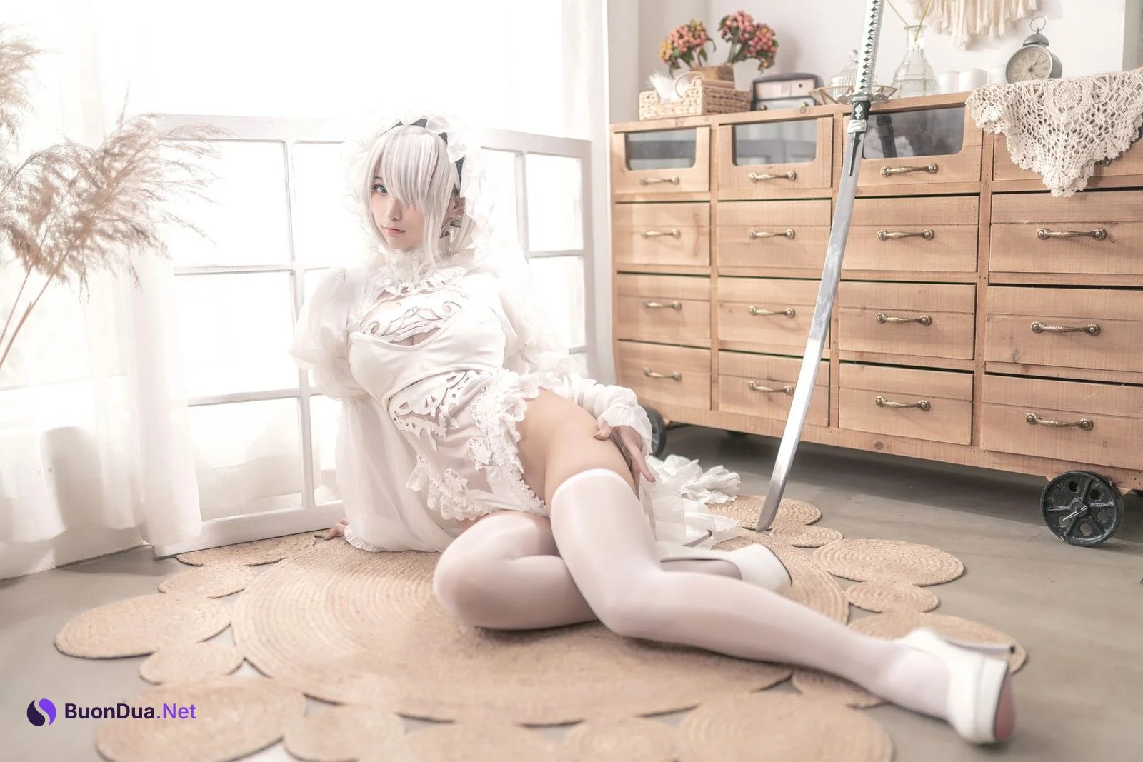 Cosplay 蠢沫沫 Chunmomo 尼尔纪元 白花嫁 - Photo 13